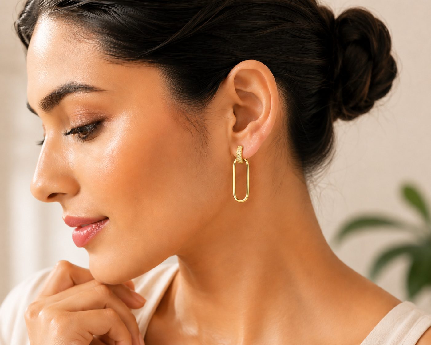 SILVAURA JEWELS 925 Sterling Silver Hoop Earrings Gold Plated